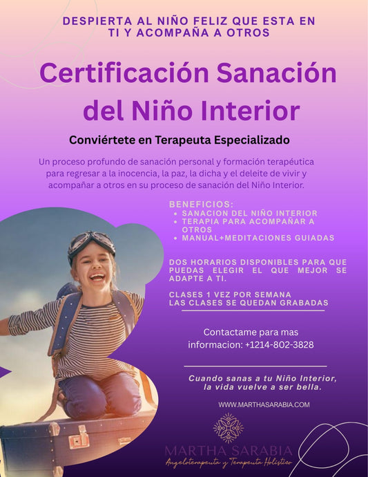 🌟 Certificación en Sanación del Niño Interior_Pago en 6 mensualidades
