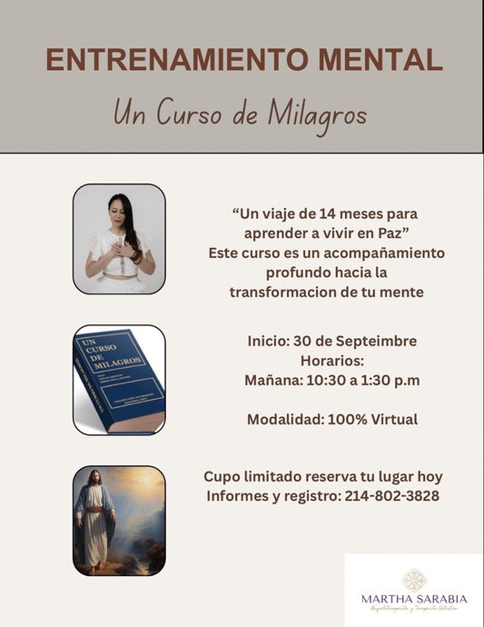 Entrenamiento Mental para Vivir en Paz - Pago 8 Meses